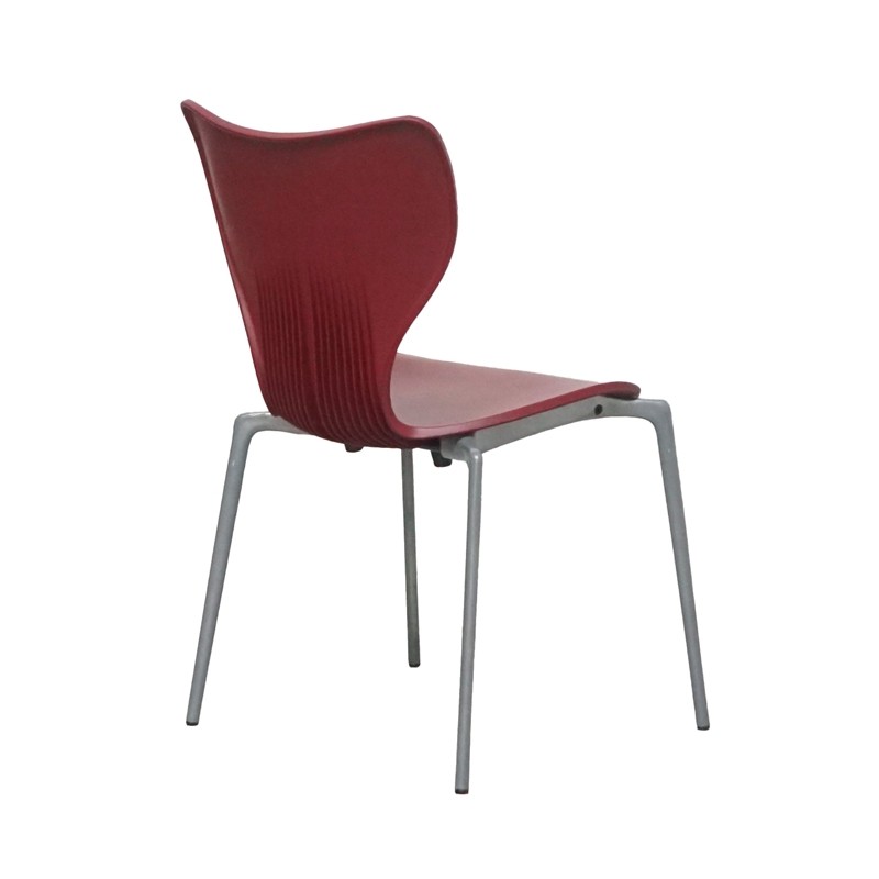 Silla Confidente Plástico Color Granate de Akaba - Montiel