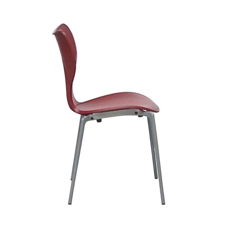 Silla Confidente Plástico Color Granate de Akaba - Montiel