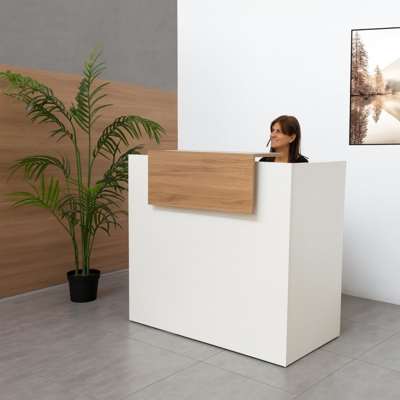 Mostrador de Oficina con Repisa de Kunna - Montiel