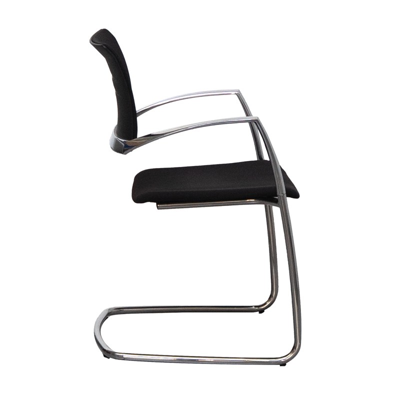 Silla Confidente Oficina Cromada Zas de Dynamobel - Montiel