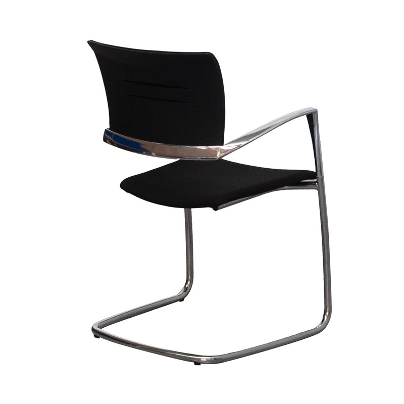 Silla Confidente Oficina Cromada Zas de Dynamobel - Montiel