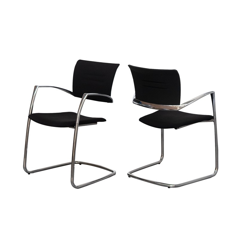 Silla Confidente Oficina Cromada Zas de Dynamobel - Montiel