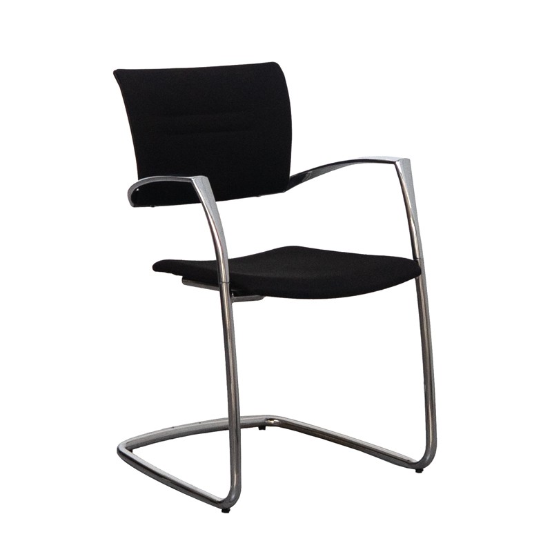 Silla Confidente Oficina Cromada Zas de Dynamobel - Montiel