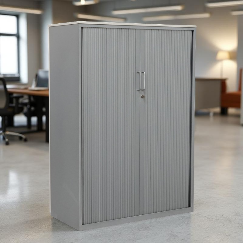 Armario Mediano Metal Gris con Puertas de Permasa - Montiel