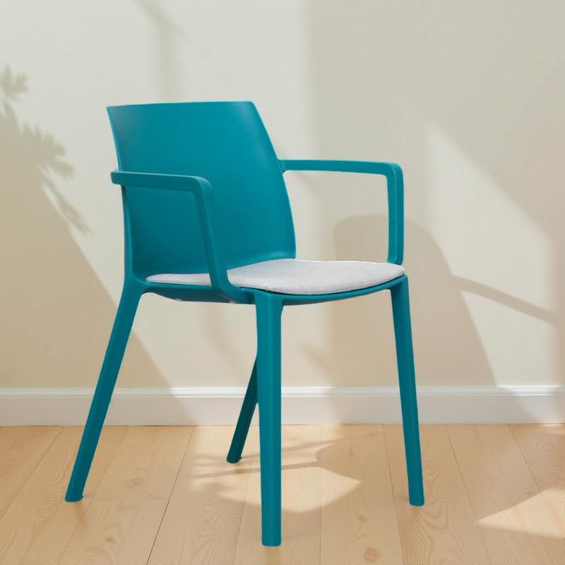 Silla Escritorio sin ruedas azul Dora de Ofita - Reoffice