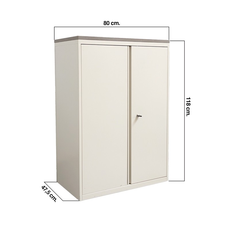 Armario Oficina Metálico 118x80 cm. MM1676 de Montiel