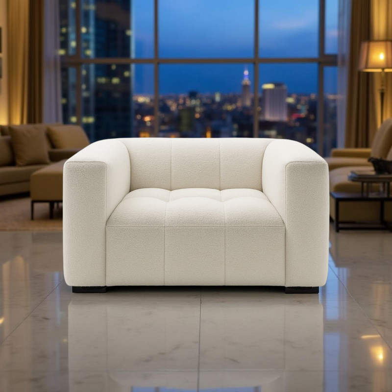 Sofá de 1 Plaza Moderno Mod. Casablanca - Montiel