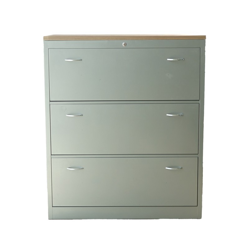 Archivador Gris 3 Cajones Metálico MM1677 de Montiel