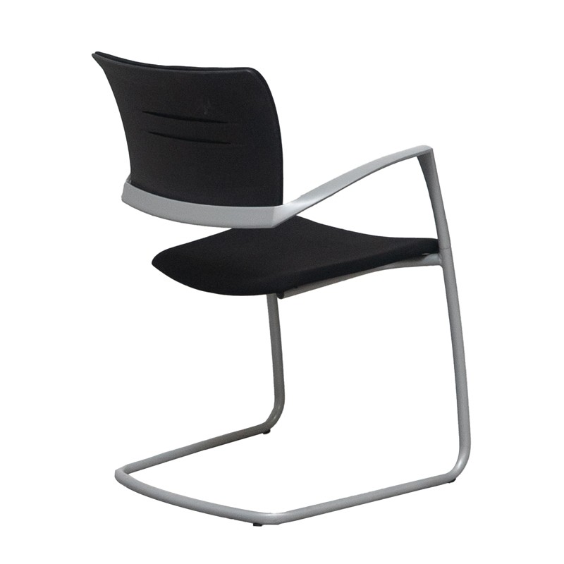 Silla Oficina Confidente Patín Gris Zas de Dynamobel - Montiel