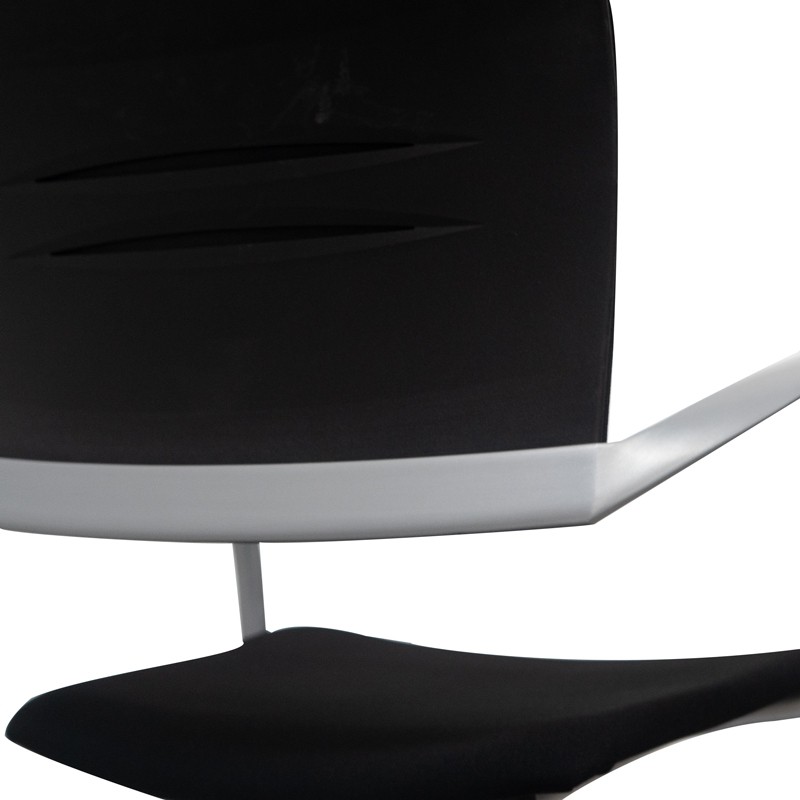 Silla Oficina Confidente Patín Gris Zas de Dynamobel - Montiel