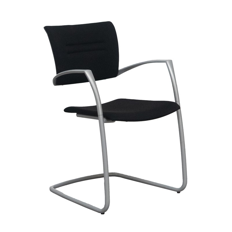 Silla Oficina Confidente Patín Gris Zas de Dynamobel - Montiel