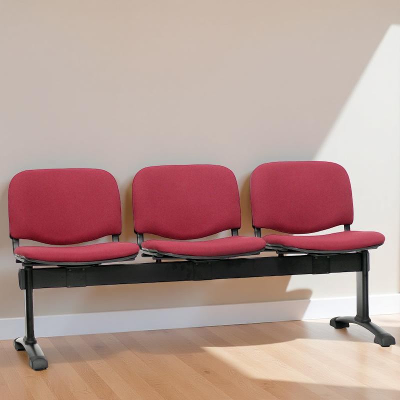 Bancada Tapizada Leo 3 Plazas Sala de Espera - Montiel