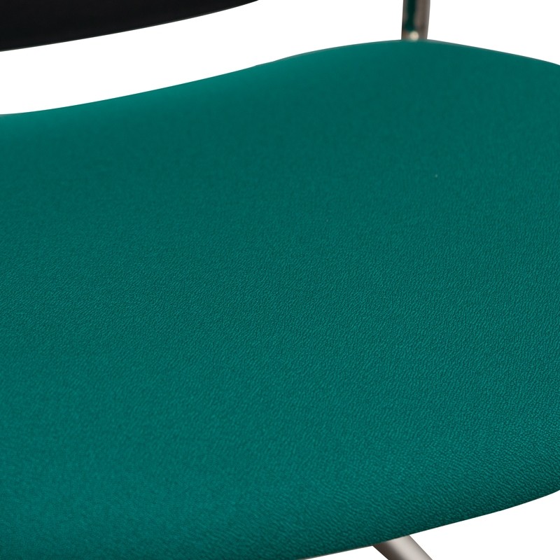 Silla Confidente Oficina Base Patín Cromada y Diseño Moderno