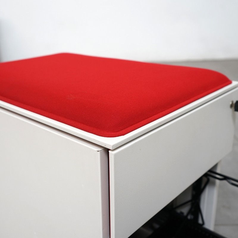 Cajonera Metálica Blanca con Cojín de Steelcase - Montiel