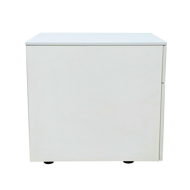 Cajonera Madera Blanca con 2 Cajones de Steelcase - Montiel