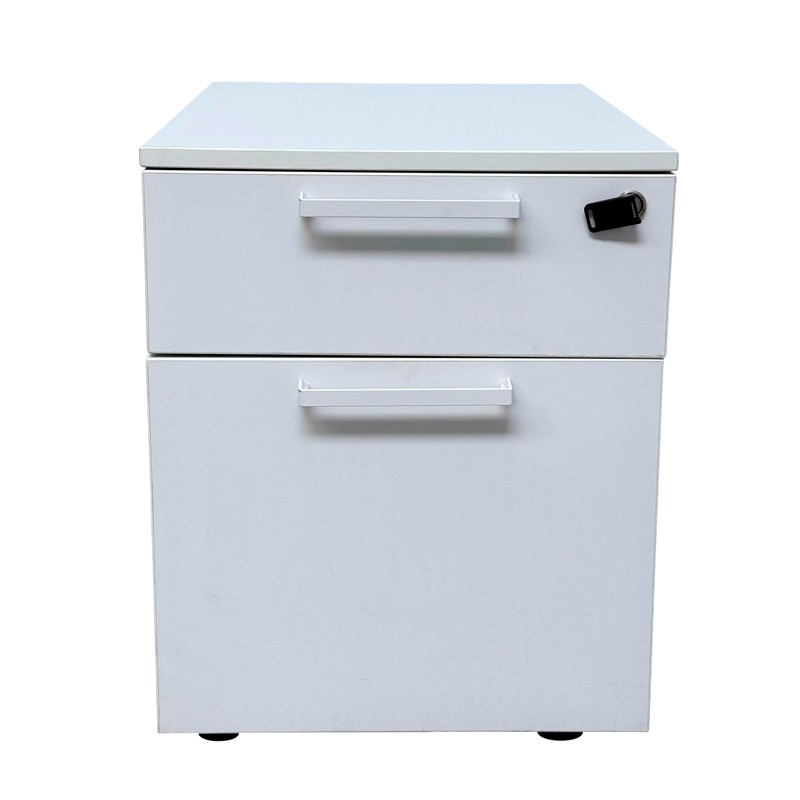 Cajonera Blanca Móvil con Archivador de Steelcase - Montiel