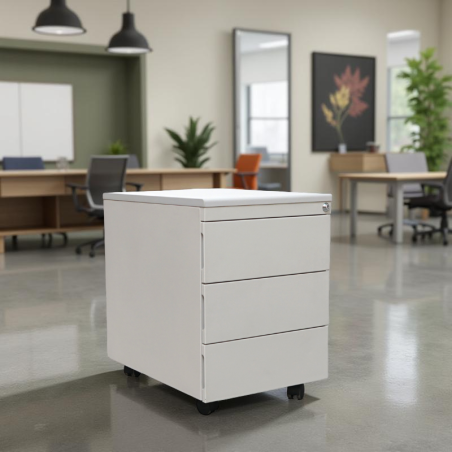 Cajonera Gris 3 Cajones Metálica MM1679 de Montiel