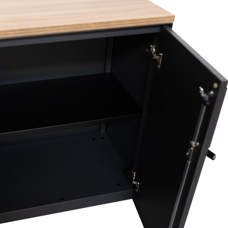 Armario Puertas Abatibles Grafito de Steelcase - Montiel