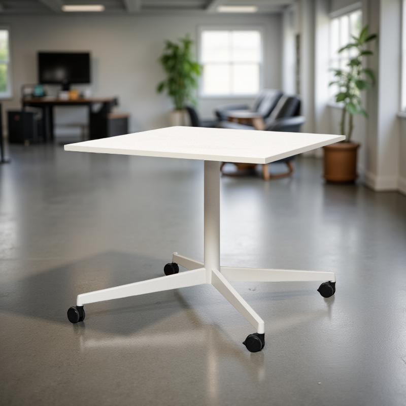 Mesa Escritorio Pequeña con Ruedas 90x90 cm - Montiel