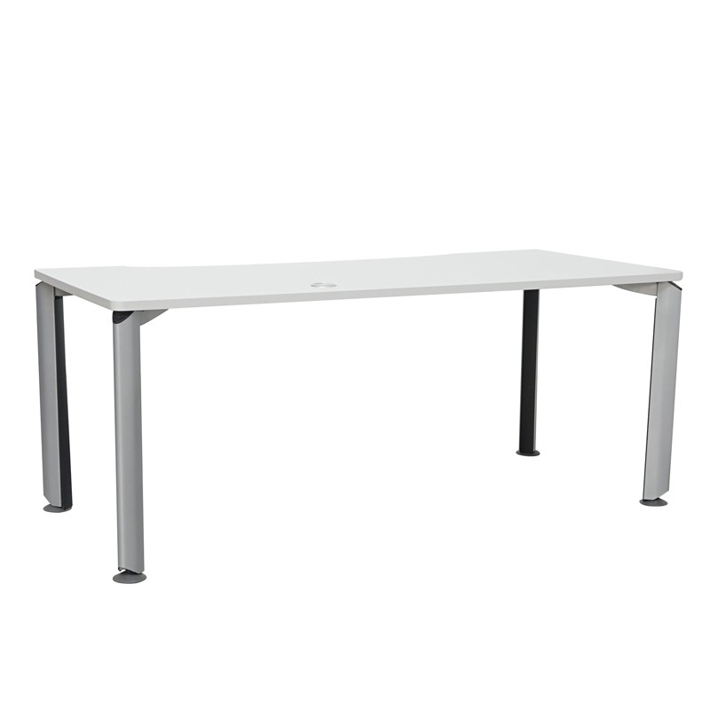 Mesa Madera Blanca con Patas Tubulares MM1681 - Montiel