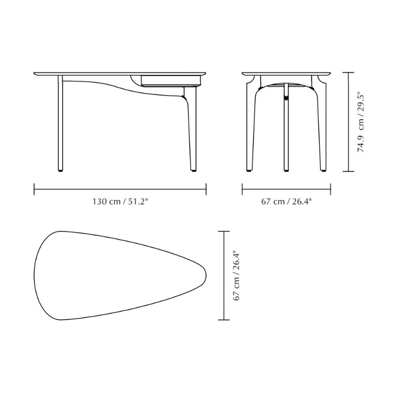 Duende Desk de Umage | Escritorio de diseño de acabado oak