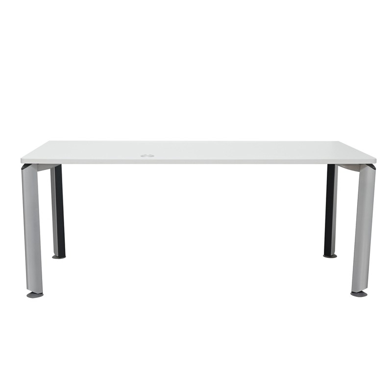 Mesa Madera Blanca con Patas Tubulares MM1681 - Montiel