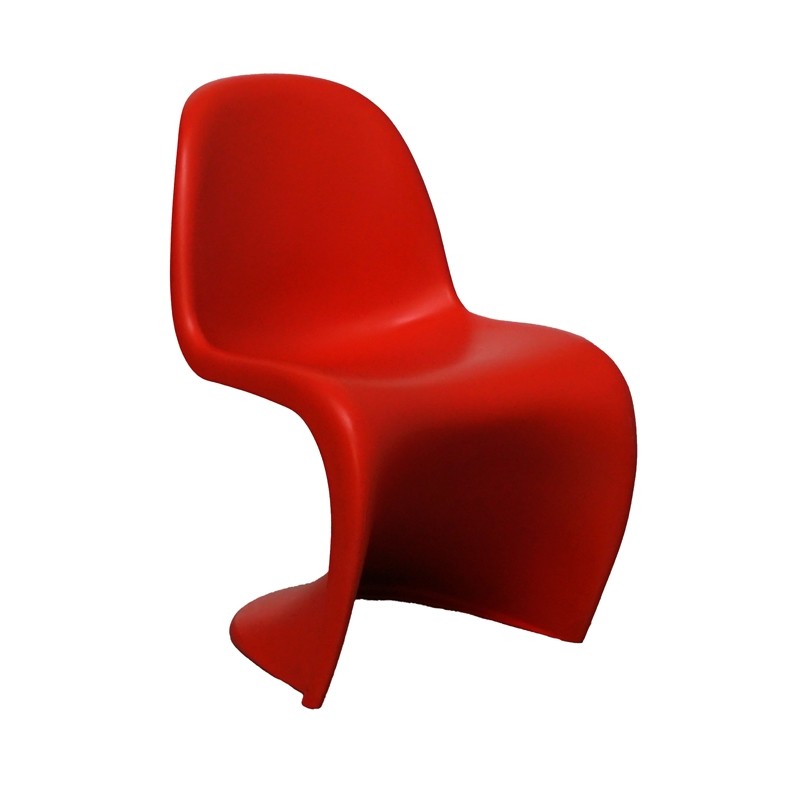 Silla Confidente Plástico Rojo y Apilables de Vitra - Montiel