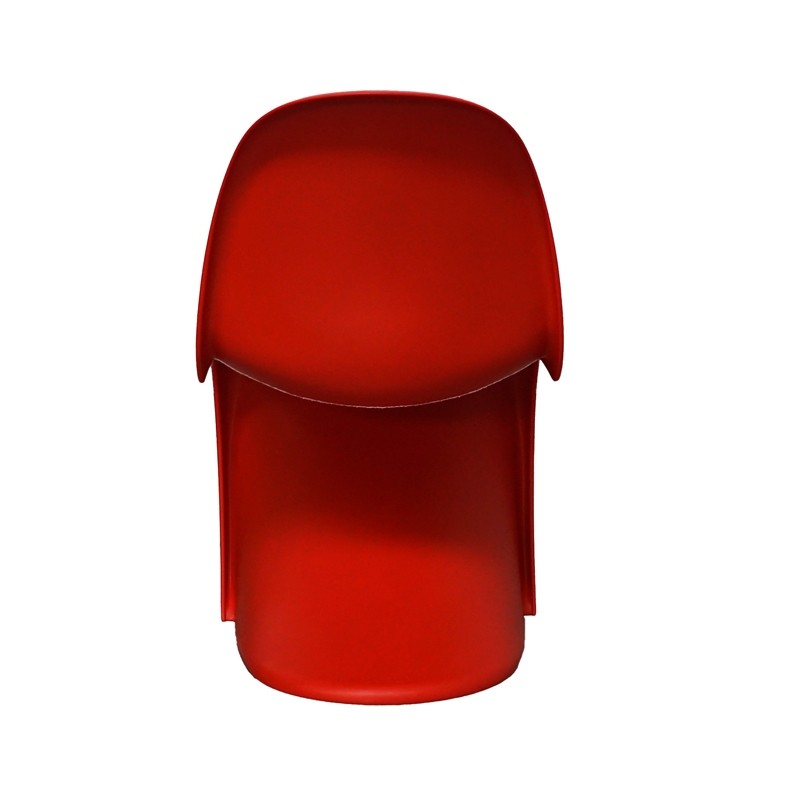 Silla Confidente Plástico Rojo y Apilables de Vitra - Montiel