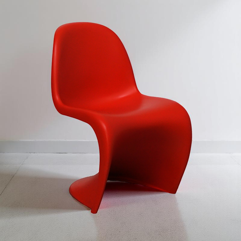 Silla Confidente Plástico Rojo y Apilables de Vitra - Montiel