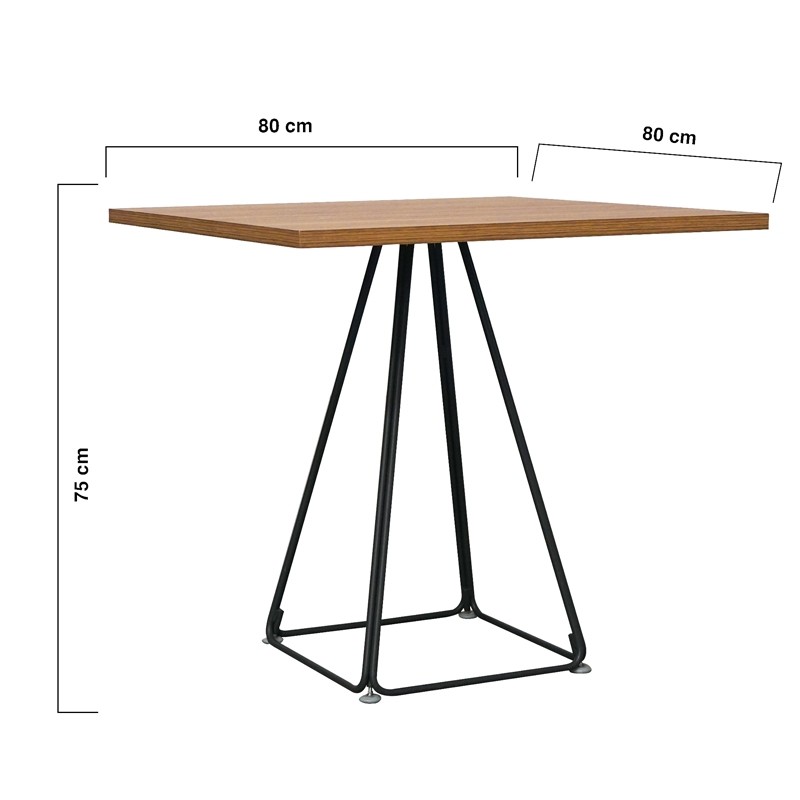 Mesa Minimalista de Madera y Metal MM1685 - Montiel