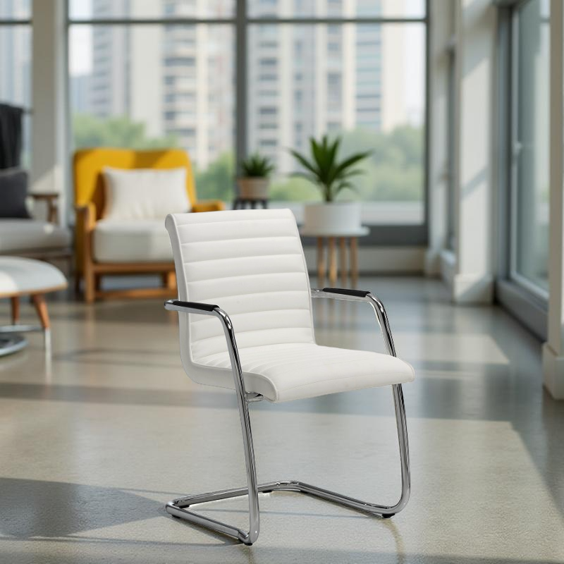 ▷ Silla Confidente de Piel Trinity de DileOffice - Oficinas Montiel