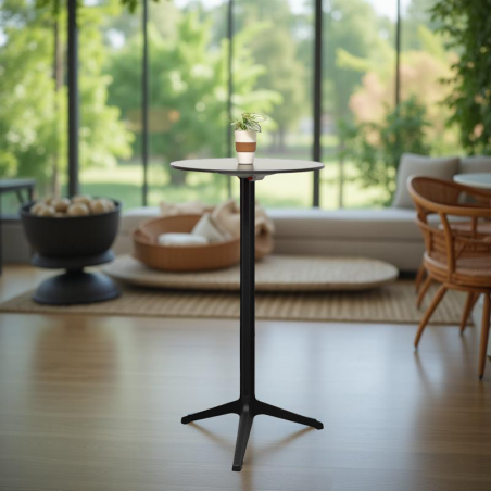 Mesa Redonda Alta Tablero Plegable Ypsilon de Pedrali