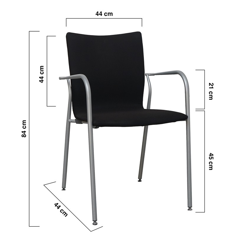 Silla 4 Patas Metálicas y Tapizado Personalizable de Actiu - Montiel