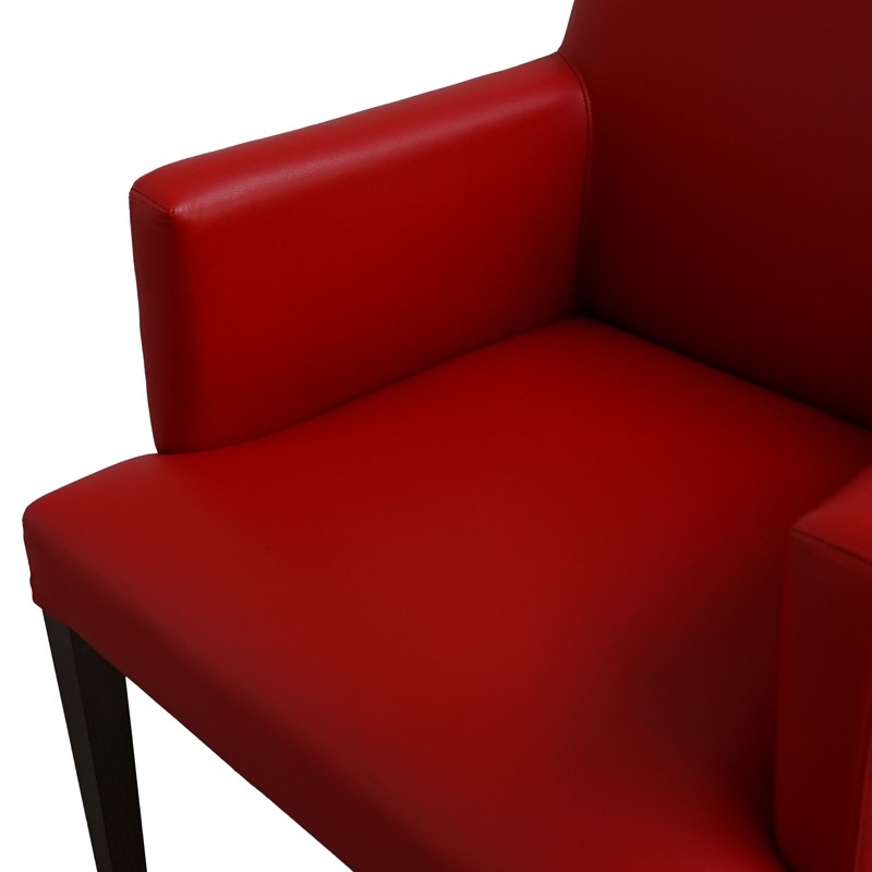 Butaca para Salas de Espera Piel Roja MM1686 - Montiel