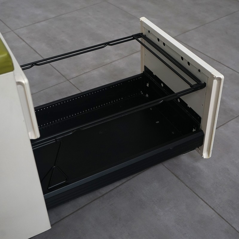 Cajonera Blanca Oficina Tapa Verde de Steelcase - Montiel