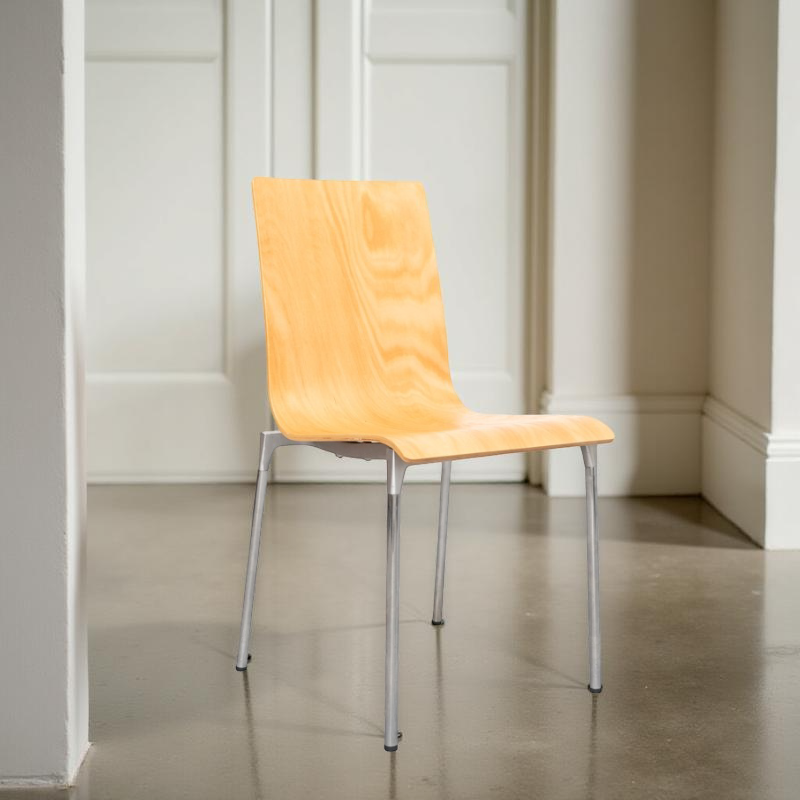 ▷ Silla para Visitantes de Madera con 4 patas - Montiel