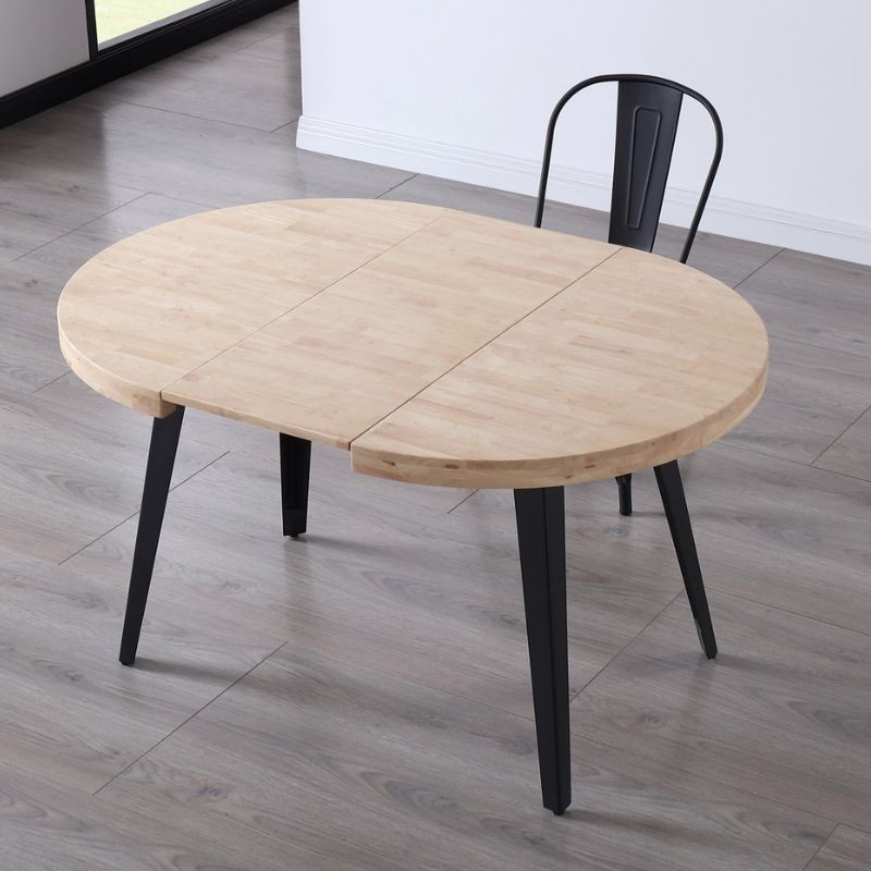 Mesa Comedor Extensible Redonda Roble Berg - Montiel