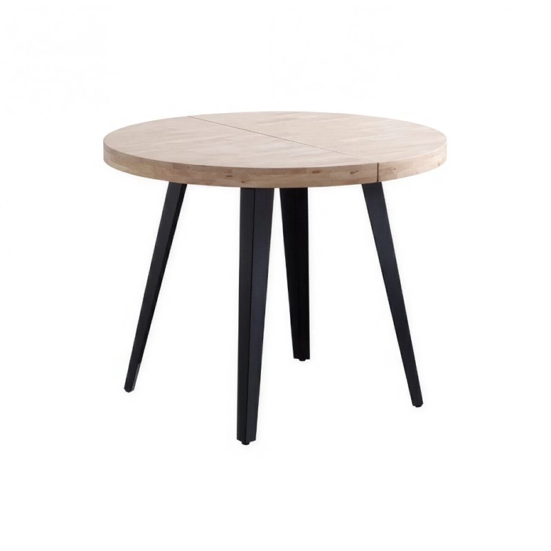 Mesa Comedor Extensible Redonda Roble Berg - Montiel