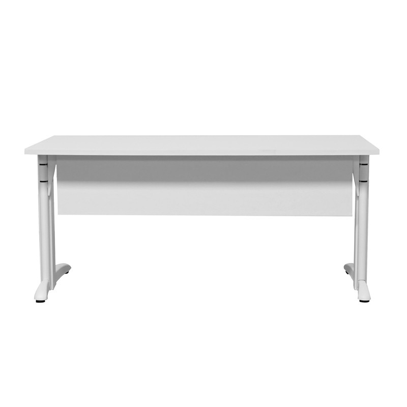 Mesa Doue Blanca Oficina con Faldón de Steelcase - Montiel