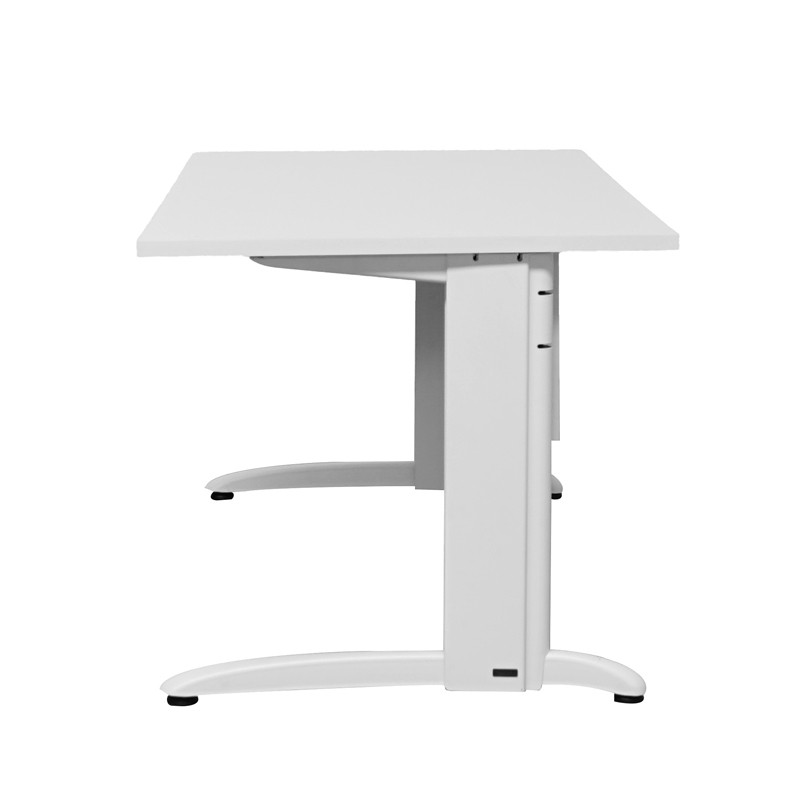 Mesa Doue Blanca Oficina con Faldón de Steelcase - Montiel