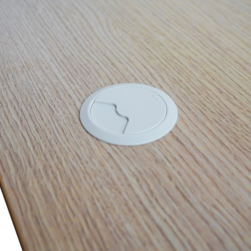 Mesa Oficina Madera Clara con Pasacables MM1692 - Montiel