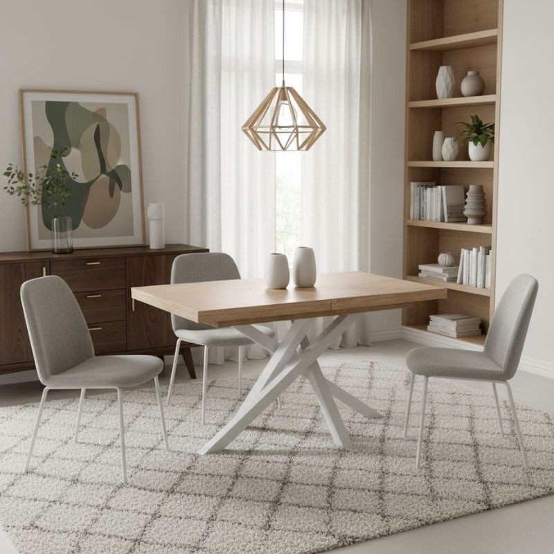 Mesa de Comedor Extensible Xena 140 cm, - Montiel