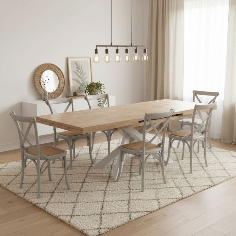 Mesa Extensible de Comedor Xena 160 cm. - Montiel