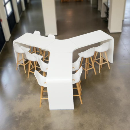 Mesa Modular en forma de Isla Blanca de La Palma - Montiel