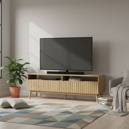 Mueble Madera Bajo TV Trend 150x40 cm. - Montiel