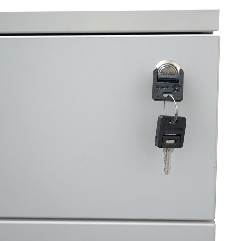 Cajonera Gris Antivuelco con Archivador de Levesta - Montiel