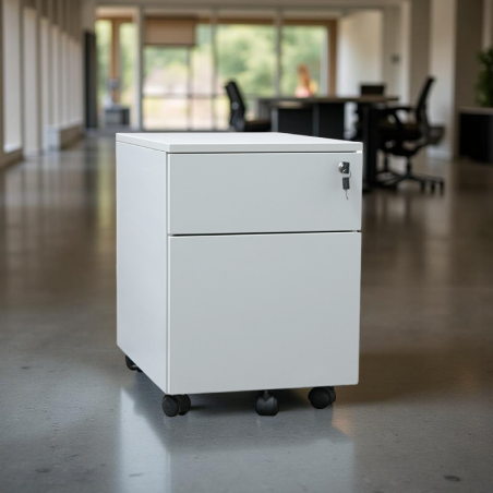 Cajonera Gris Antivuelco con Archivador de Levesta - Montiel