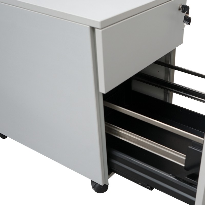 Cajonera Gris Antivuelco con Archivador de Levesta - Montiel