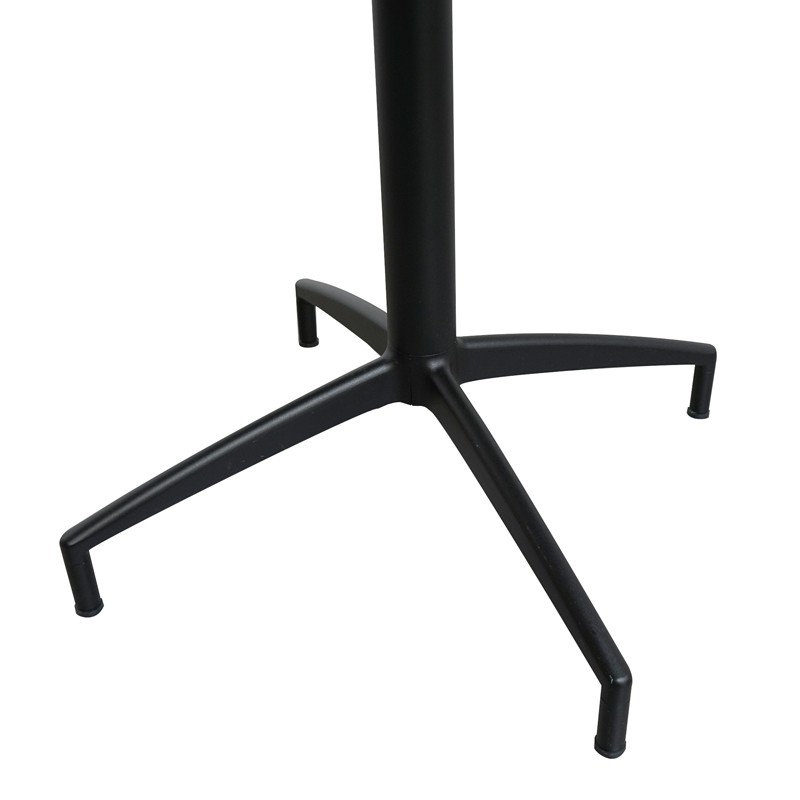 Mesa Madera Redonda con Base Negra MM1697 - Montiel