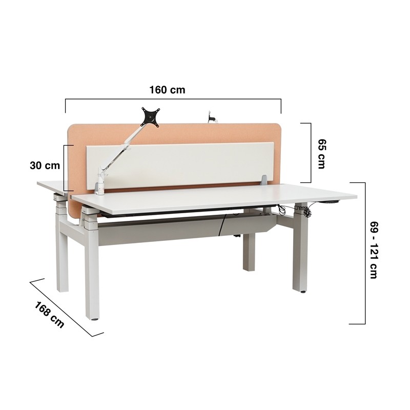 Mesa Multipuesto Elevable de Steelcase - Montiel